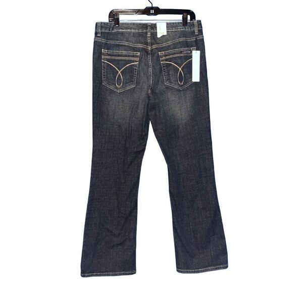 Calvin Klein flare leg blue jeans 12 NWT - Picture 2 of 7